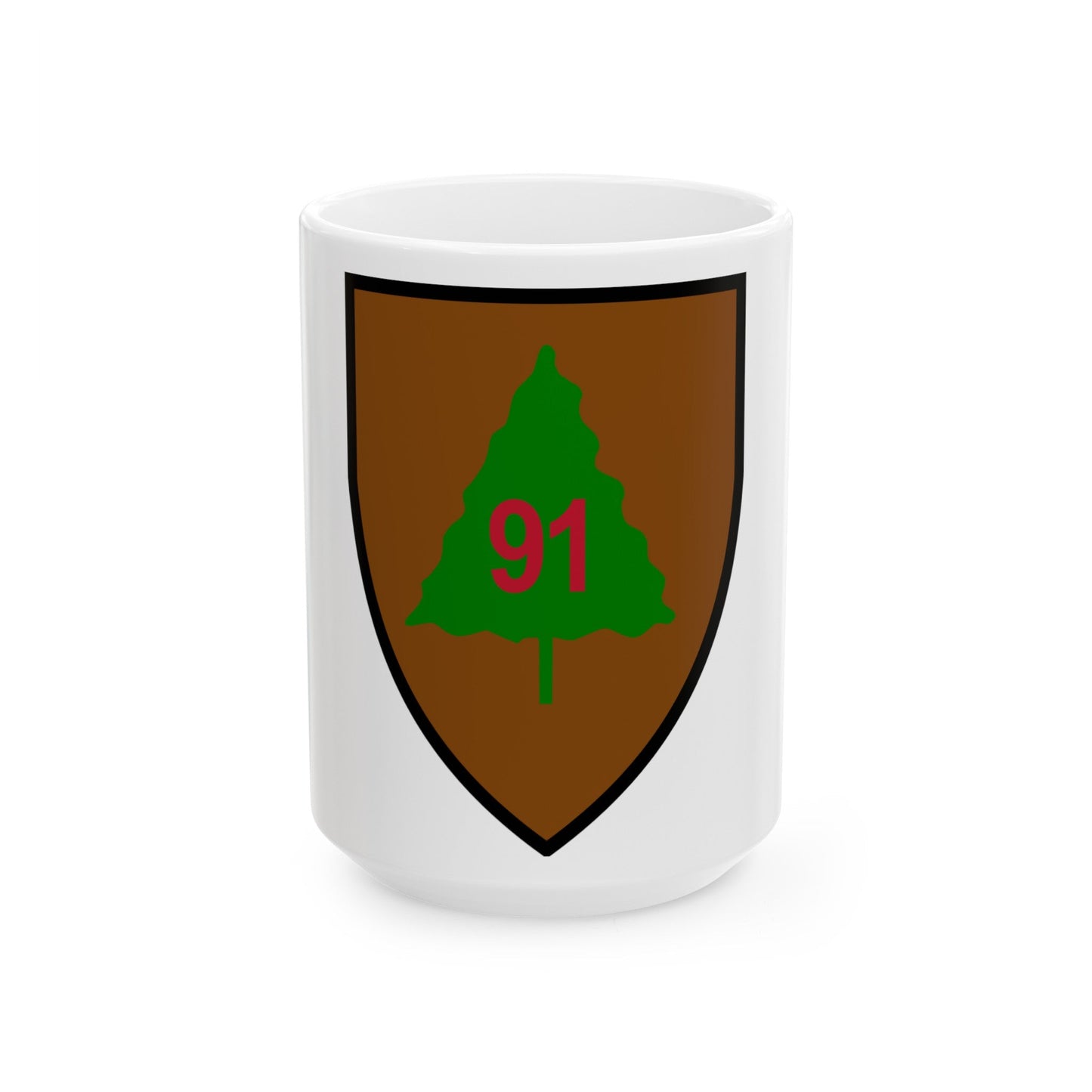 US 91st Infantry Division (U.S. Army) White Coffee Mug-15oz-The Sticker Space