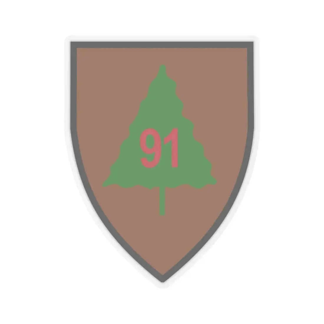 US 91st Infantry Division (U.S. Army) STICKER Vinyl Kiss-Cut Decal 3 Inch Transparent - The Sticker Space