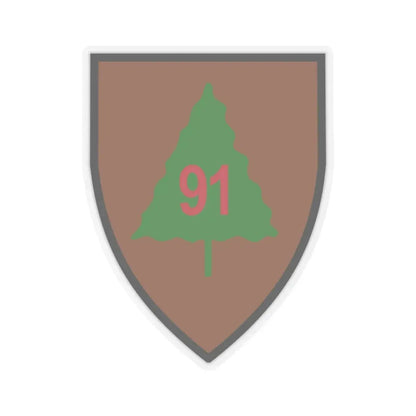 US 91st Infantry Division (U.S. Army) STICKER Vinyl Kiss-Cut Decal 6 Inch Transparent - The Sticker Space
