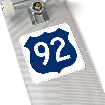 US 92 FL (Florida) (Road Sign) STICKER Vinyl Kiss-Cut Decal - The Sticker Space