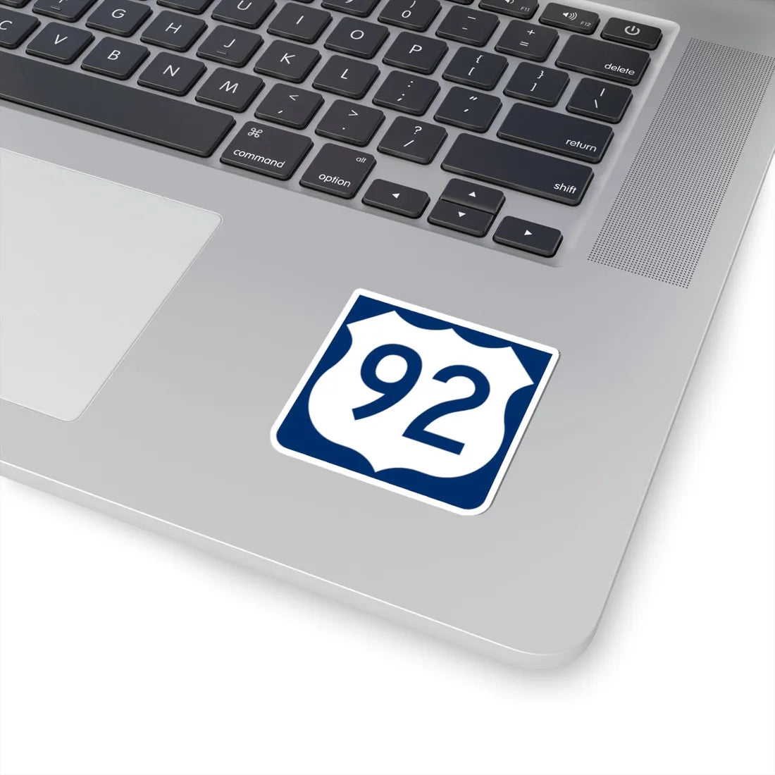 US 92 FL reversed (Florida) (Road Sign) STICKER Vinyl Kiss-Cut Decal - The Sticker Space