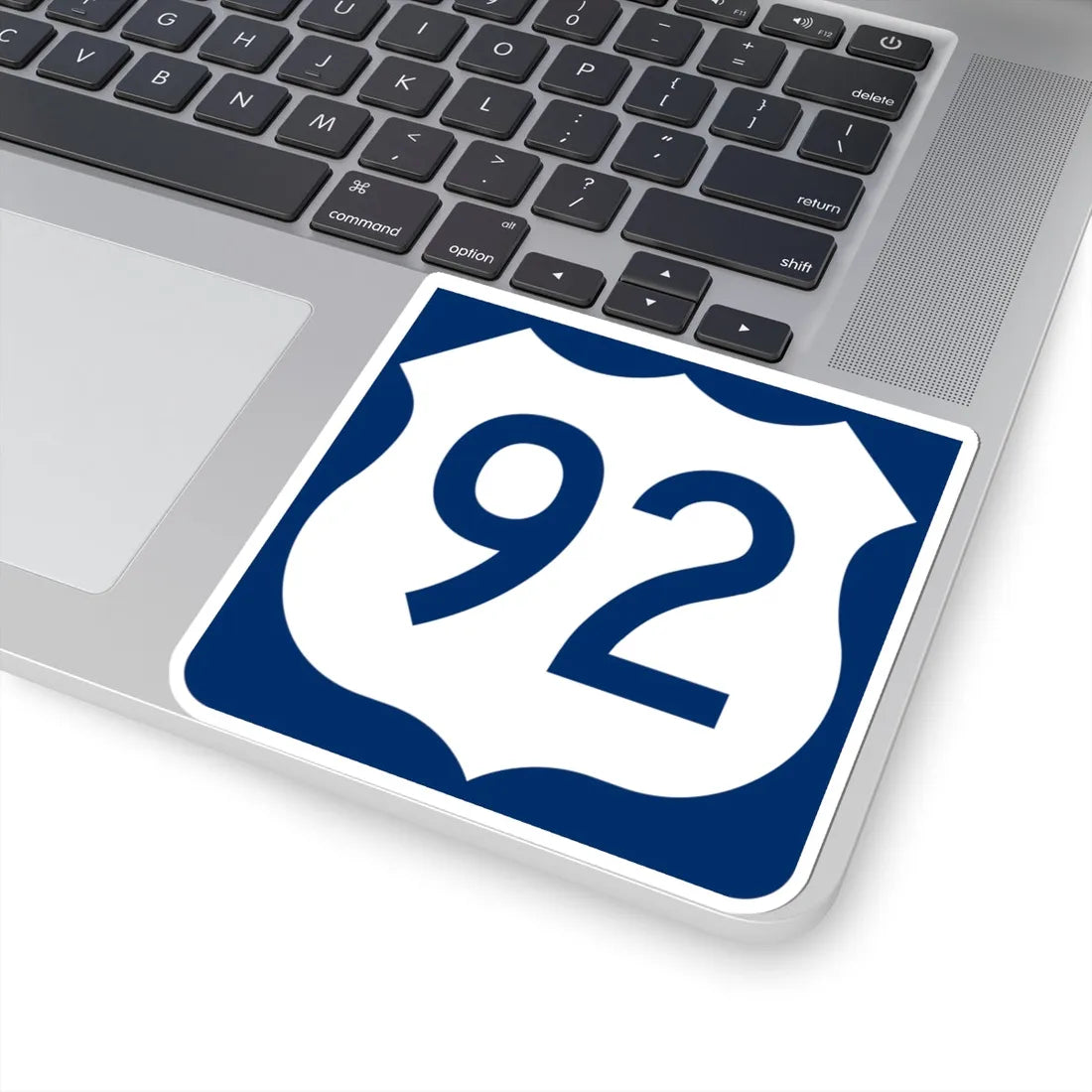 US 92 FL reversed (Florida) (Road Sign) STICKER Vinyl Kiss-Cut Decal - The Sticker Space