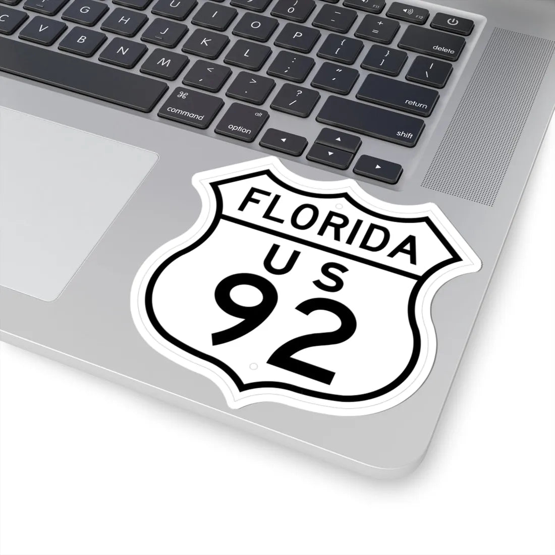 US 92 Florida 1948 (Florida) (Road Sign) STICKER Vinyl Kiss-Cut Decal - The Sticker Space