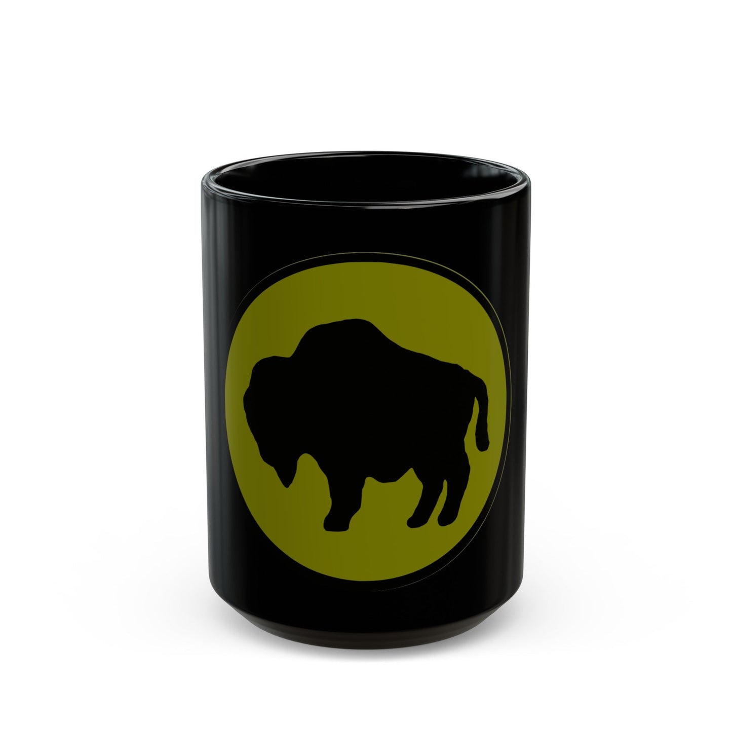 US 92nd Infantry Division (U.S. Army) Black Coffee Mug-15oz-The Sticker Space