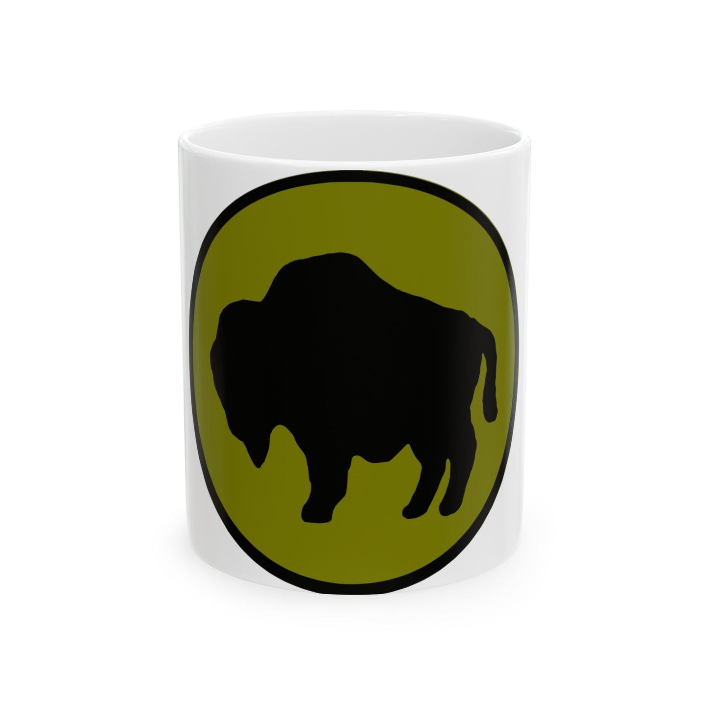 US 92nd Infantry Division (U.S. Army) White Coffee Mug-11oz-The Sticker Space