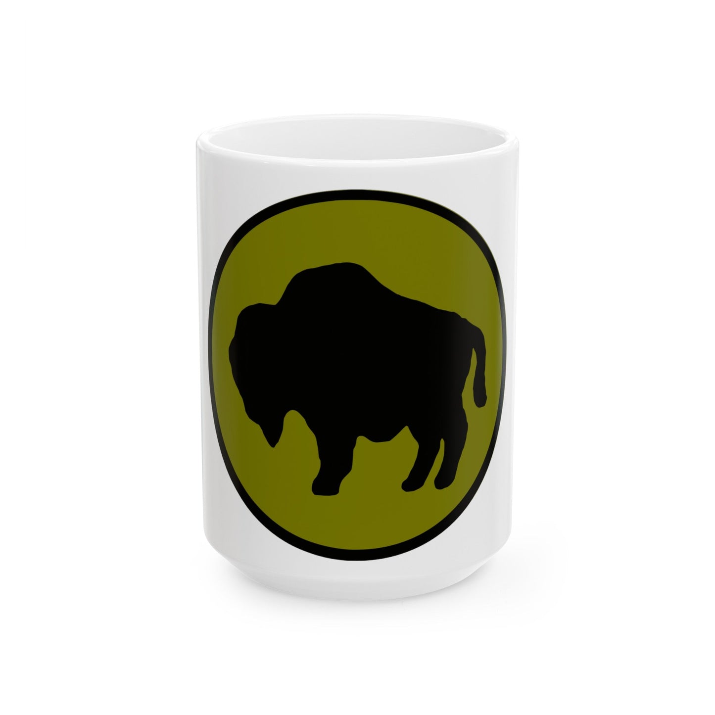 US 92nd Infantry Division (U.S. Army) White Coffee Mug-15oz-The Sticker Space