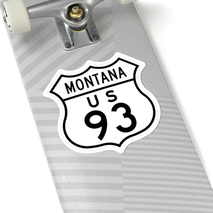 US 93 Montana 1948 (Montana) (Road Sign) STICKER Vinyl Kiss-Cut Decal - The Sticker Space