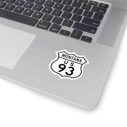 US 93 Montana 1948 (Montana) (Road Sign) STICKER Vinyl Kiss-Cut Decal - The Sticker Space