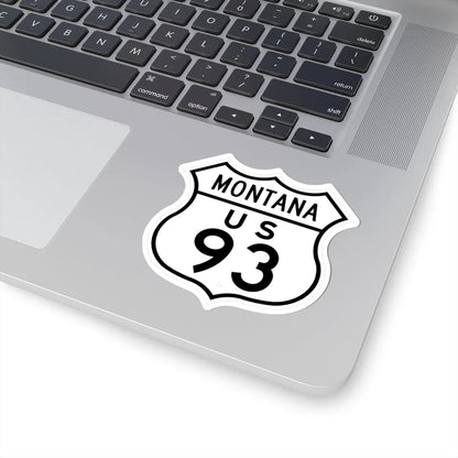 US 93 Montana 1948 (Montana) (Road Sign) STICKER Vinyl Kiss-Cut Decal - The Sticker Space