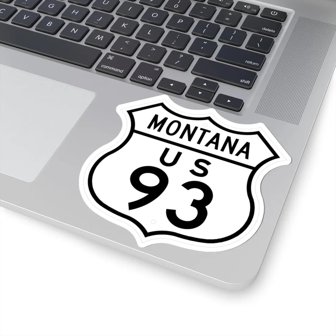 US 93 Montana 1948 (Montana) (Road Sign) STICKER Vinyl Kiss-Cut Decal - The Sticker Space