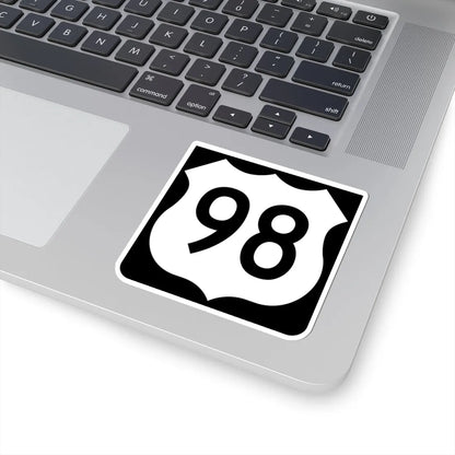 US 98 FL reversed (Florida) (Road Sign) STICKER Vinyl Kiss-Cut Decal - The Sticker Space