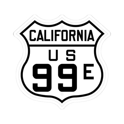 US 99E California 1926 (California) (Road Sign) STICKER Vinyl Kiss-Cut Decal 3 Inch White - The Sticker Space