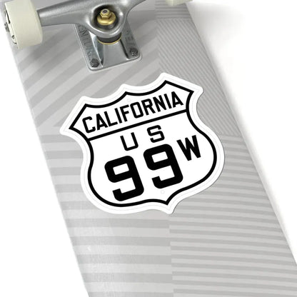 US 99W California 1926 (California) (Road Sign) STICKER Vinyl Kiss-Cut Decal - The Sticker Space