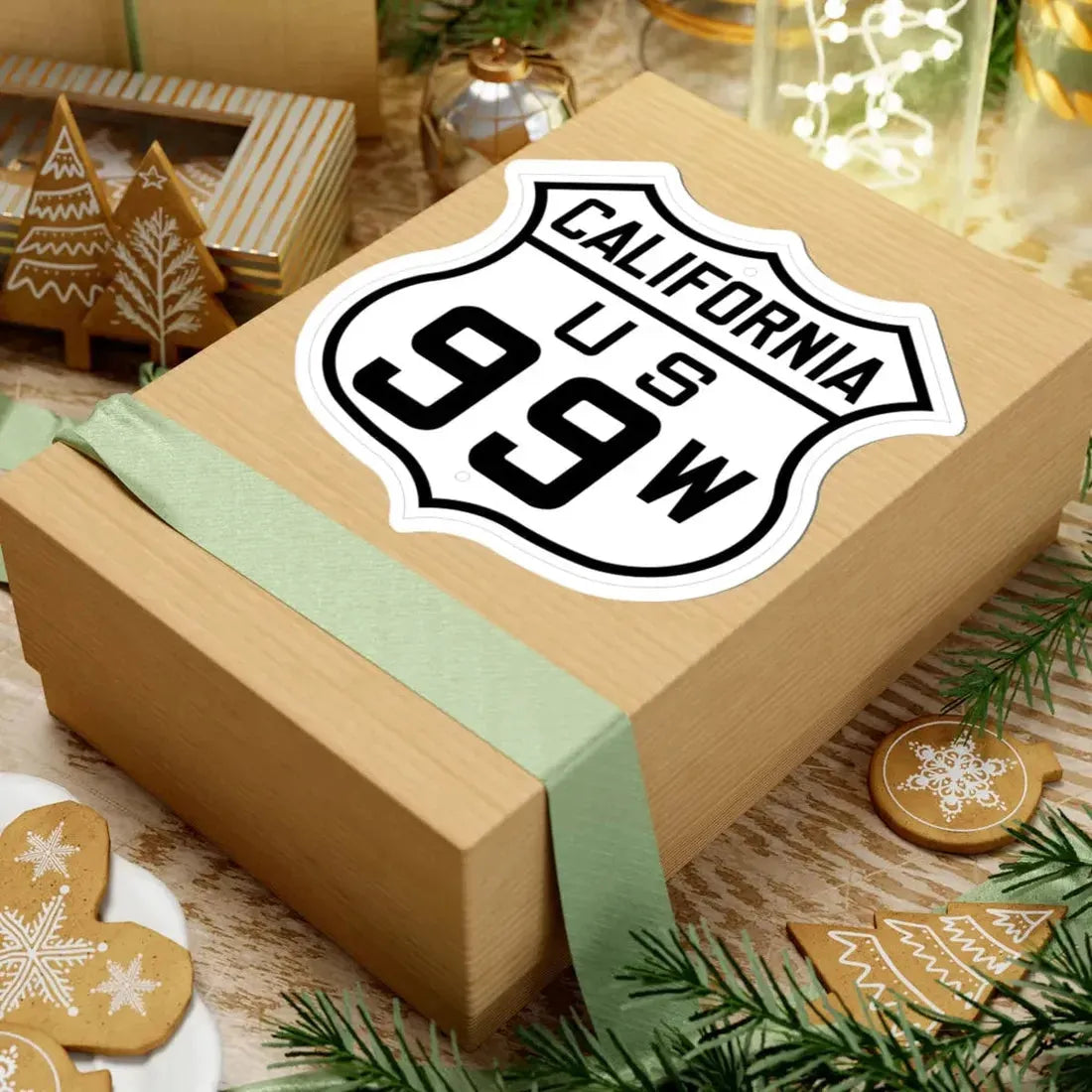 US 99W California 1926 (California) (Road Sign) STICKER Vinyl Kiss-Cut Decal - The Sticker Space