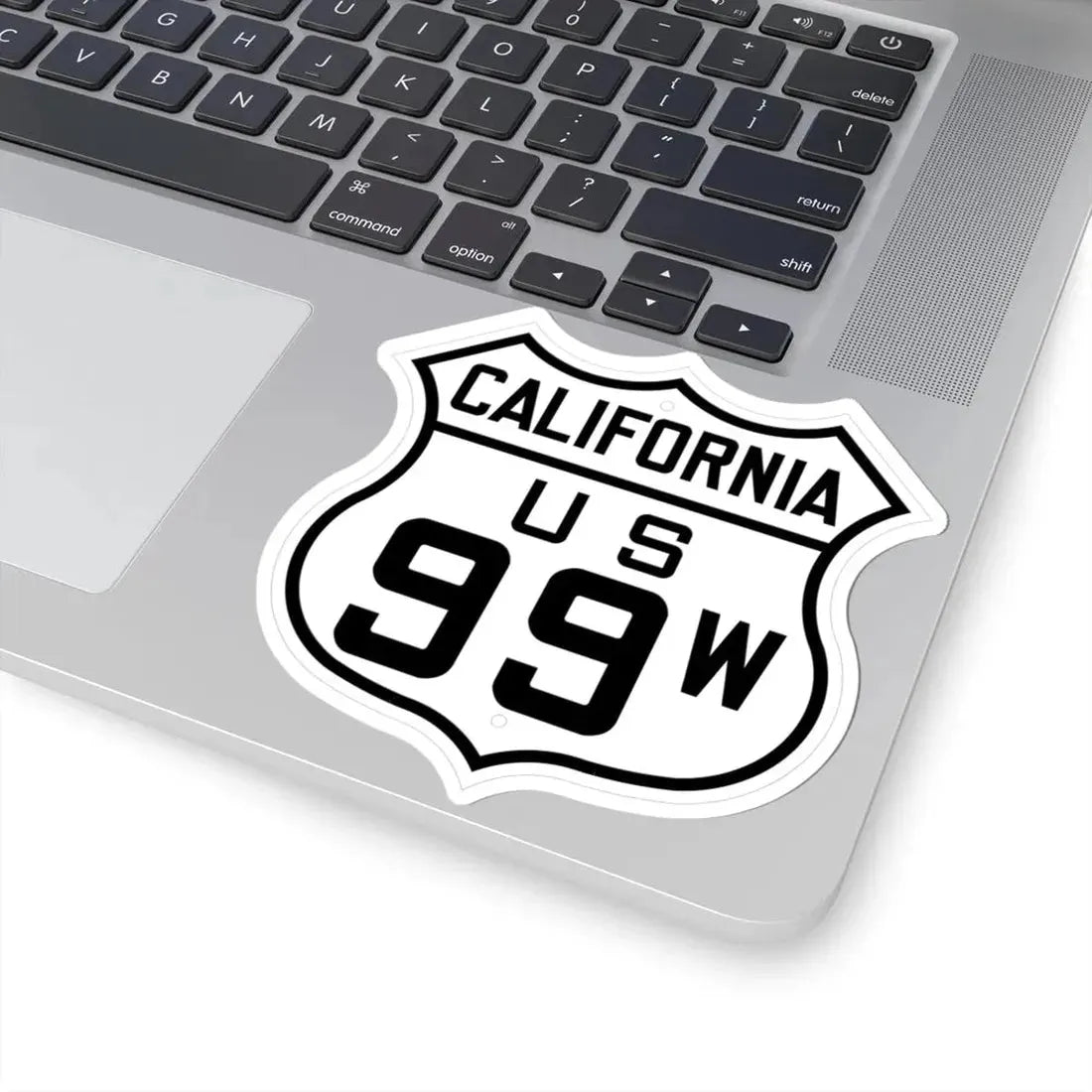 US 99W California 1926 (California) (Road Sign) STICKER Vinyl Kiss-Cut Decal - The Sticker Space