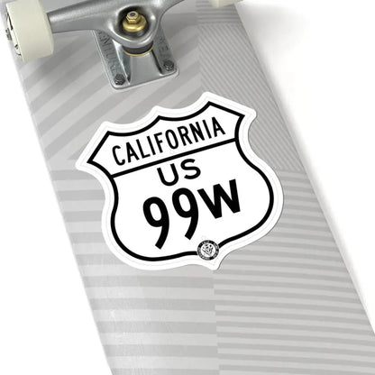 US 99W California 1948 (California) (Road Sign) STICKER Vinyl Kiss-Cut Decal - The Sticker Space