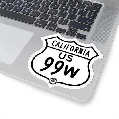 US 99W California 1948 (California) (Road Sign) STICKER Vinyl Kiss-Cut Decal - The Sticker Space