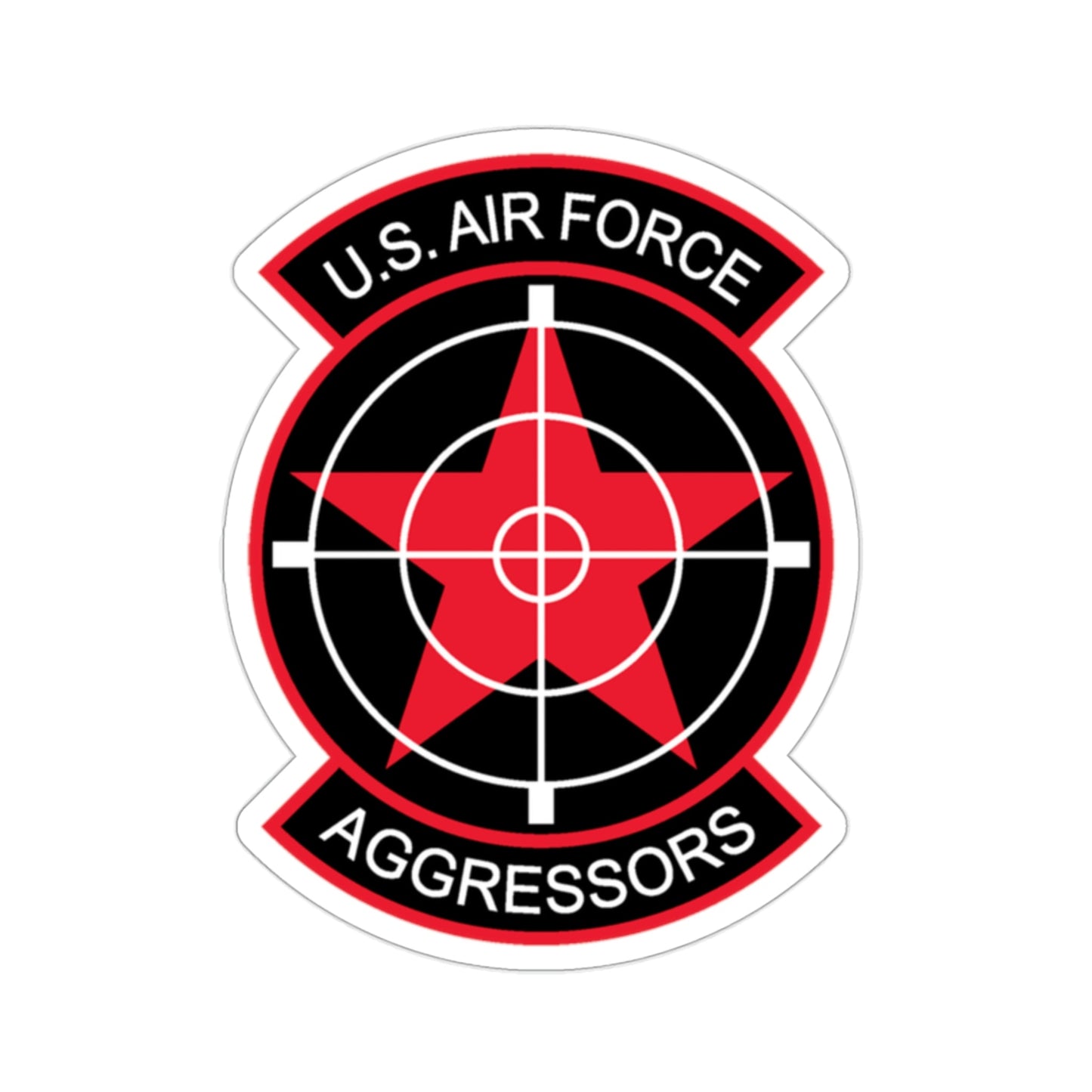 US Air Force Aggressors (U.S. Air Force) STICKER Vinyl Die-Cut Decal-2 Inch-The Sticker Space