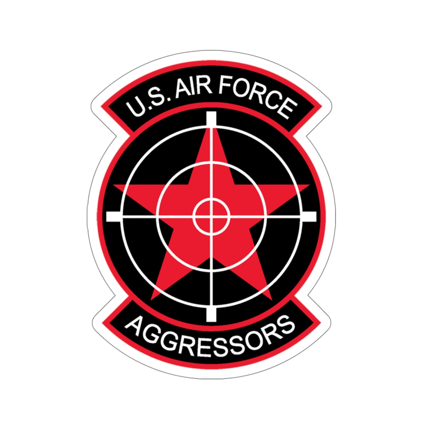 US Air Force Aggressors (U.S. Air Force) STICKER Vinyl Die-Cut Decal-5 Inch-The Sticker Space
