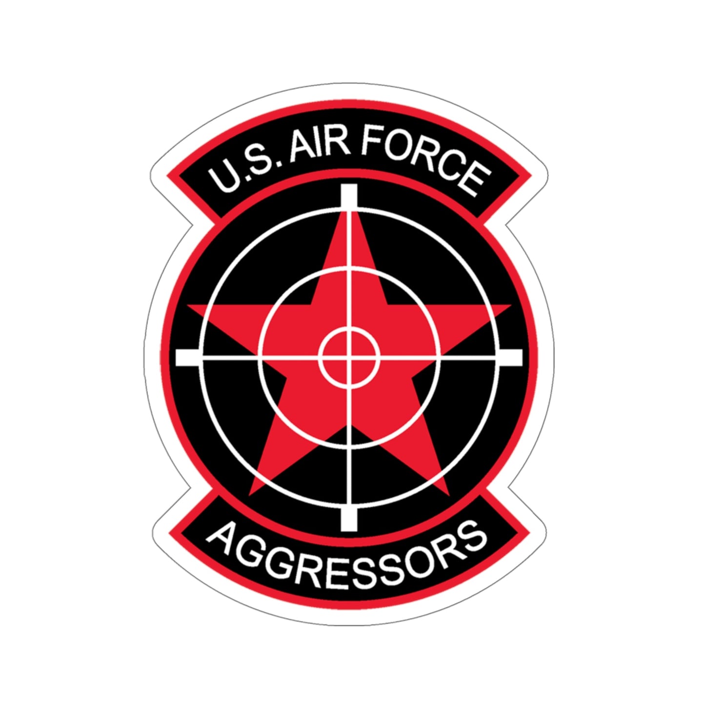 US Air Force Aggressors (U.S. Air Force) STICKER Vinyl Die-Cut Decal-6 Inch-The Sticker Space