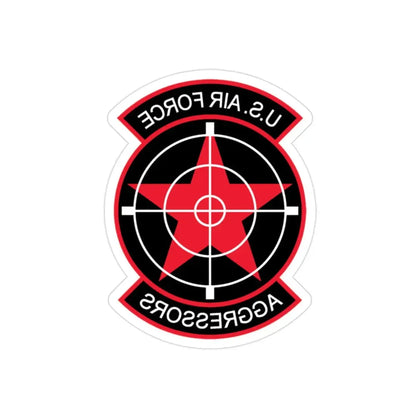 US Air Force Aggressors (U.S. Air Force) REVERSE PRINT Transparent Die-Cut STICKER 2 Inch Die-Cut Transparent - The Sticker Space
