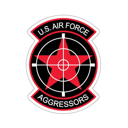 US Air Force Aggressors (U.S. Air Force) STICKER Vinyl Kiss-Cut Decal 6 Inch White - The Sticker Space