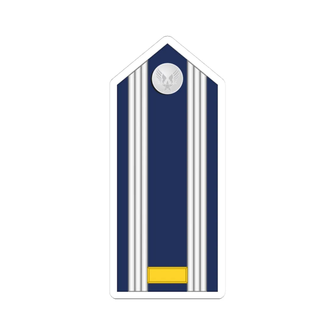 US Air force O1 mess (United States) (Military Rank) STICKER Vinyl Kiss-Cut Decal 3 Inch White - The Sticker Space