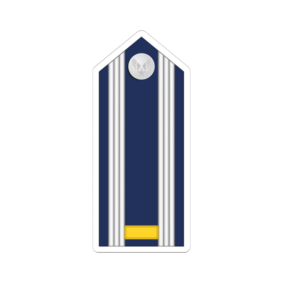 US Air force O1 mess (United States) (Military Rank) STICKER Vinyl Kiss-Cut Decal 4 Inch White - The Sticker Space