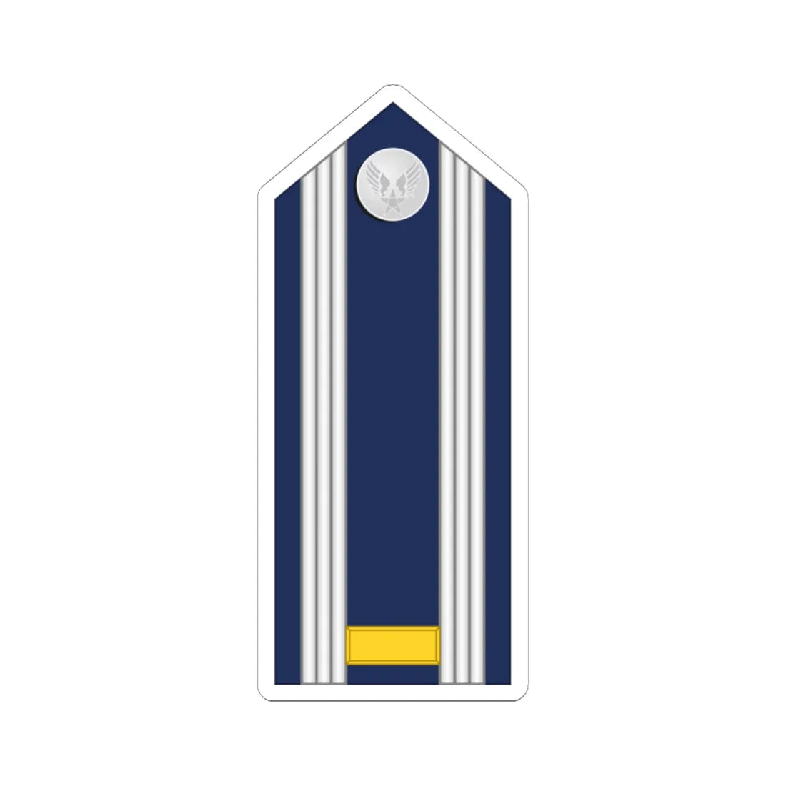 US Air force O1 mess (United States) (Military Rank) STICKER Vinyl Kiss-Cut Decal 6 Inch White - The Sticker Space