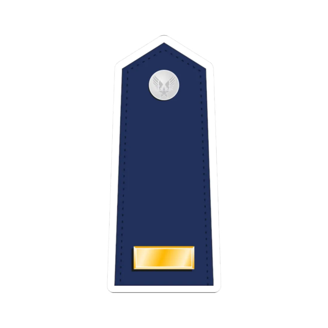 US Air Force O1 shoulderboard (United States) (Military Rank) STICKER Vinyl Kiss-Cut Decal 2 Inch White - The Sticker Space