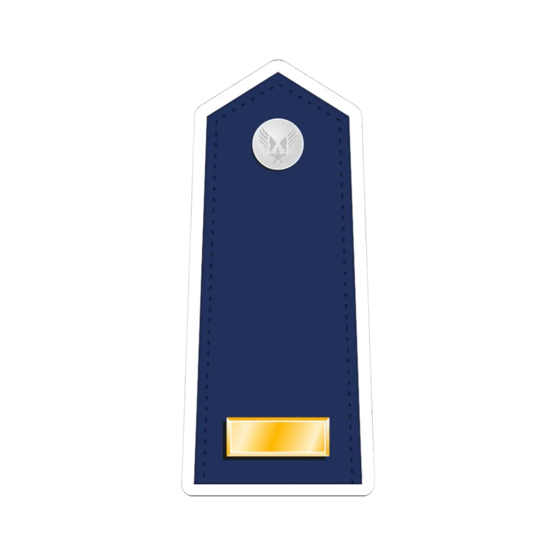 US Air Force O1 shoulderboard (United States) (Military Rank) STICKER Vinyl Kiss-Cut Decal 3 Inch White - The Sticker Space