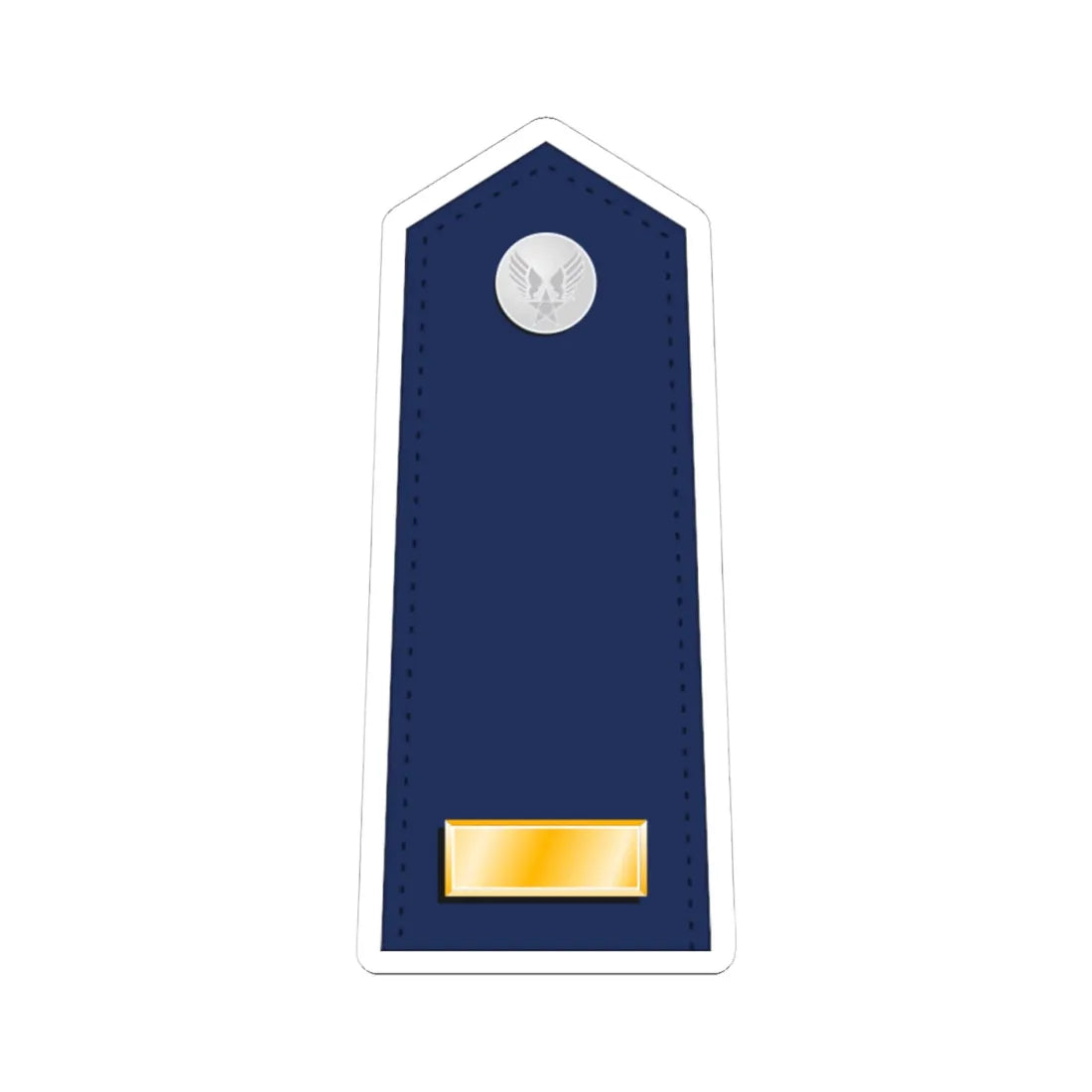 US Air Force O1 shoulderboard (United States) (Military Rank) STICKER Vinyl Kiss-Cut Decal 4 Inch White - The Sticker Space