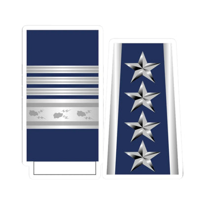 US Air Force O10 1993-1994 (United States) (Military Rank) STICKER Vinyl Kiss-Cut Decal 2 Inch White - The Sticker Space