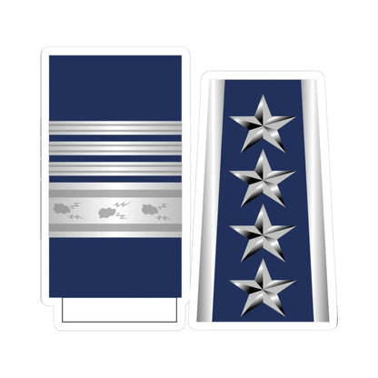 US Air Force O10 1993-1994 (United States) (Military Rank) STICKER Vinyl Kiss-Cut Decal 3 Inch White - The Sticker Space