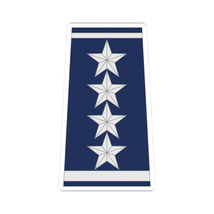 US Air force O10 class b (United States) (Military Rank) STICKER Vinyl Kiss-Cut Decal 3 Inch White - The Sticker Space