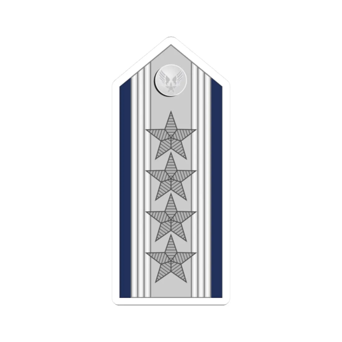 US Air force O10 mess (United States) (Military Rank) STICKER Vinyl Kiss-Cut Decal 2 Inch White - The Sticker Space