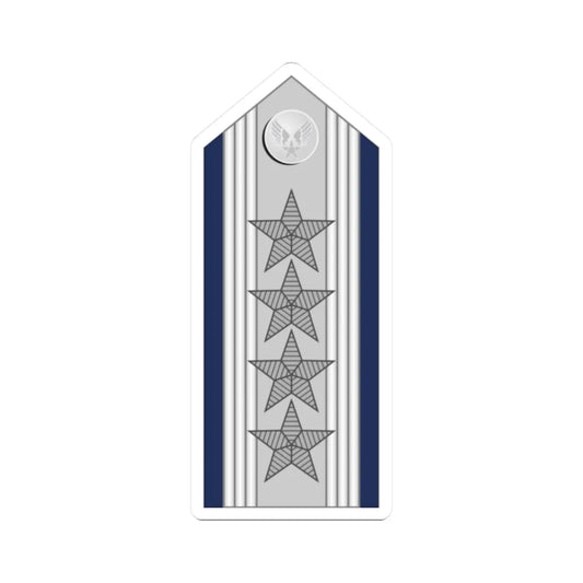 US Air force O10 mess (United States) (Military Rank) STICKER Vinyl Kiss-Cut Decal 2 Inch White - The Sticker Space