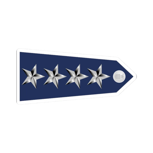 US Air Force O10 shoulderboard rotated 1949-1999 (United States) (Military Rank) STICKER Vinyl Kiss-Cut Decal 2 Inch White - The Sticker Space