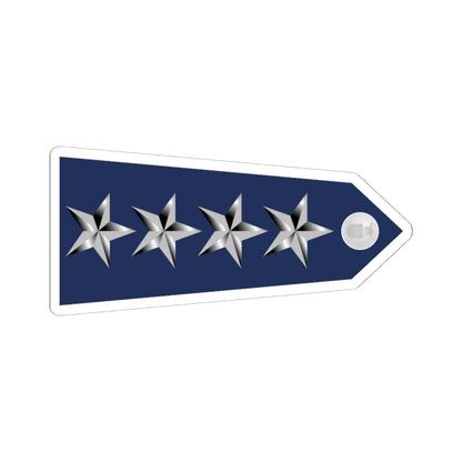 US Air Force O10 shoulderboard rotated 1949-1999 (United States) (Military Rank) STICKER Vinyl Kiss-Cut Decal 6 Inch White - The Sticker Space