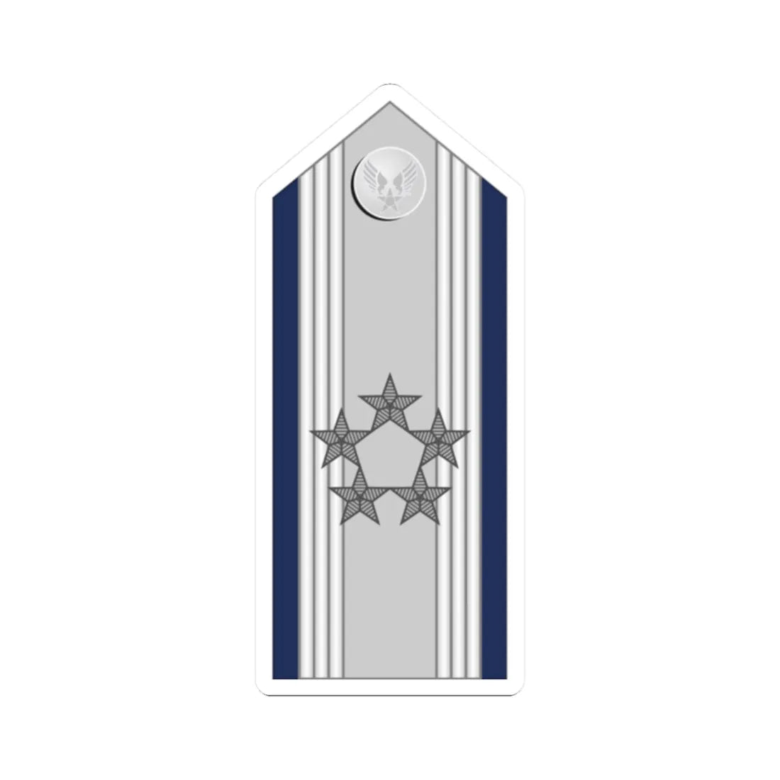 US Air force O11 mess (United States) (Military Rank) STICKER Vinyl Kiss-Cut Decal 2 Inch White - The Sticker Space