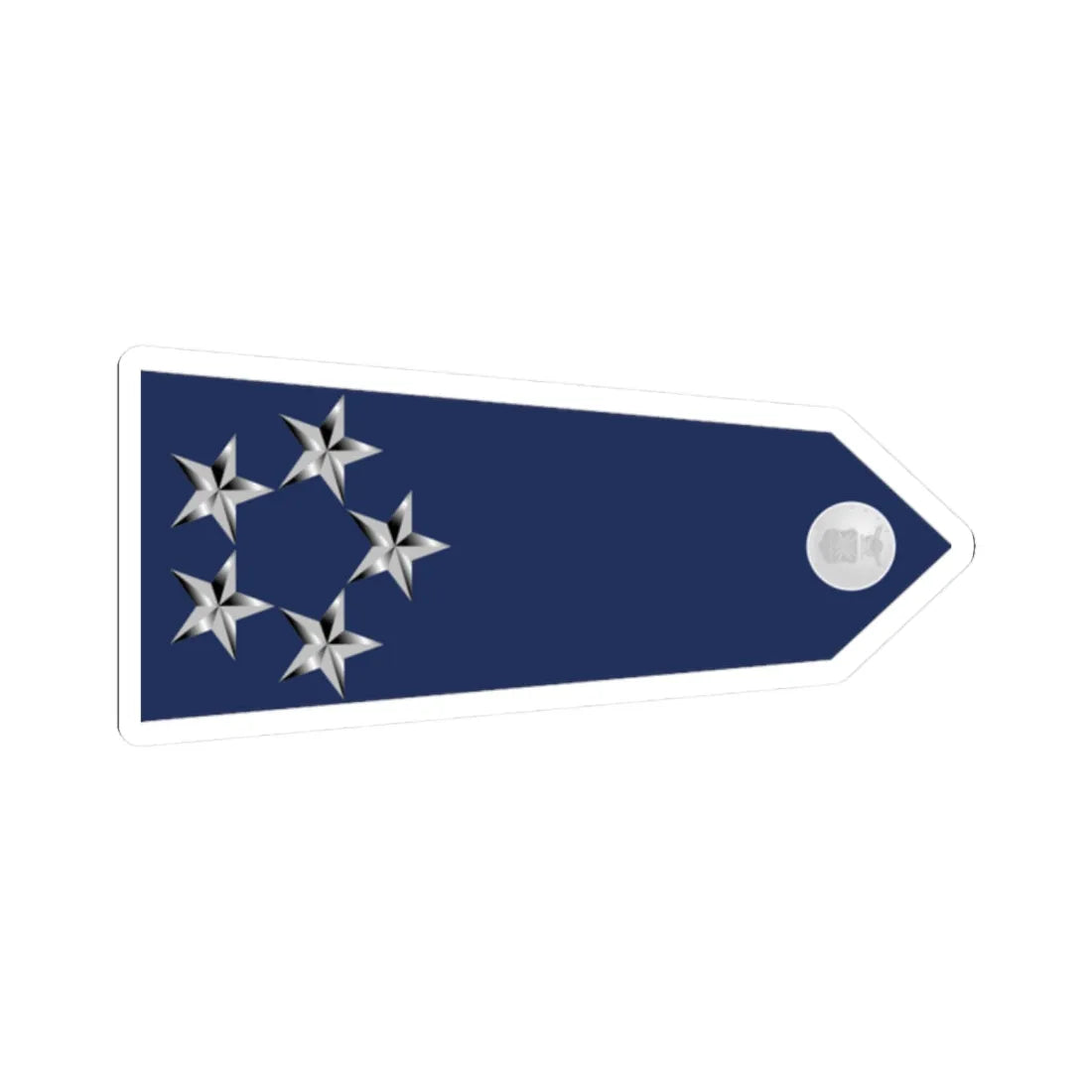 US Air Force O11 shoulderboard rotated 1949-1999 (United States) (Military Rank) STICKER Vinyl Kiss-Cut Decal 2 Inch White - The Sticker Space