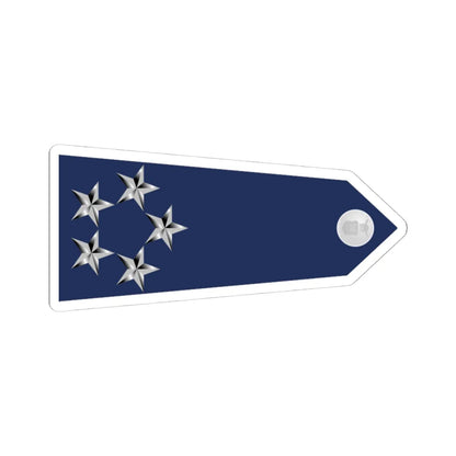 US Air Force O11 shoulderboard rotated 1949-1999 (United States) (Military Rank) STICKER Vinyl Kiss-Cut Decal 4 Inch White - The Sticker Space