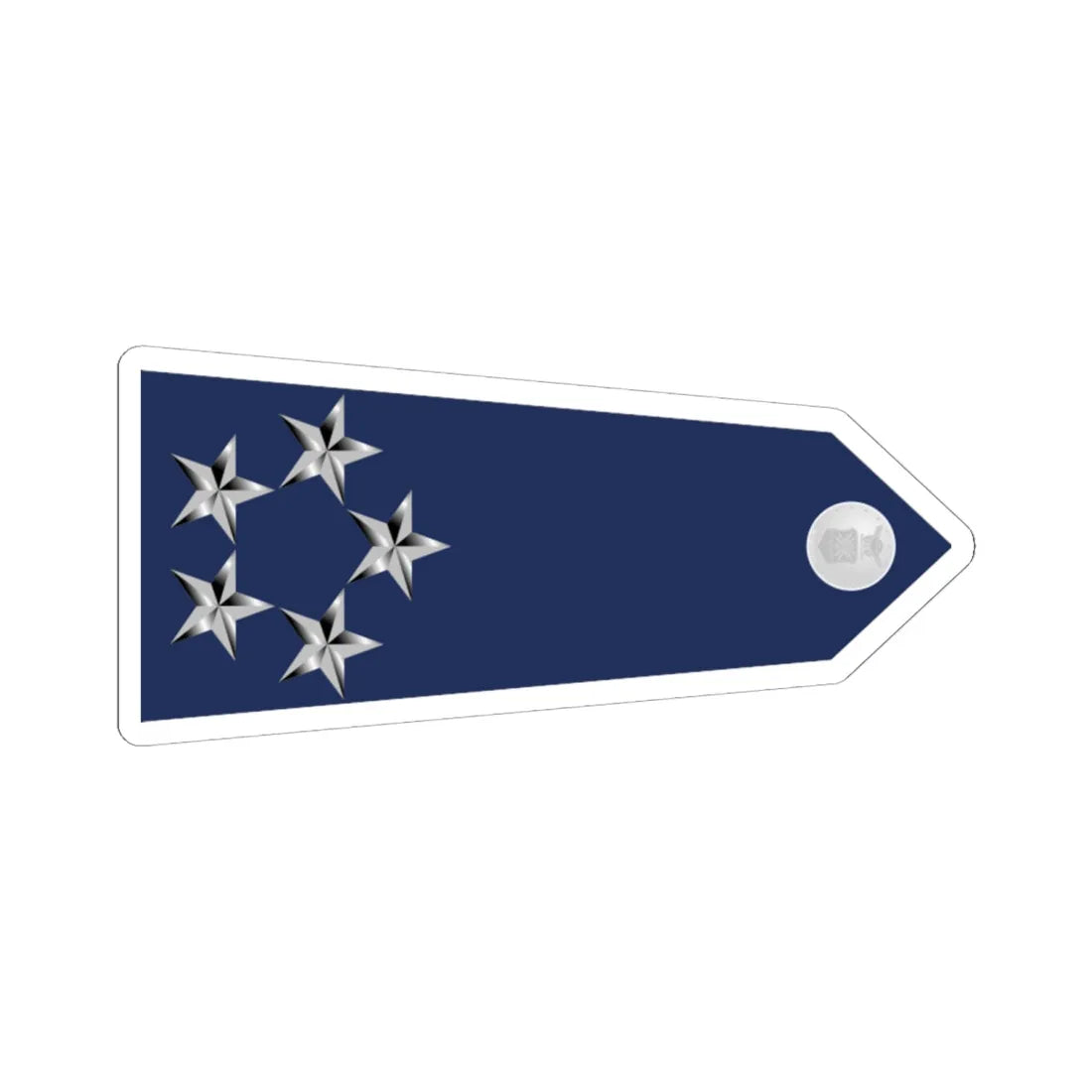 US Air Force O11 shoulderboard rotated 1949-1999 (United States) (Military Rank) STICKER Vinyl Kiss-Cut Decal 6 Inch White - The Sticker Space