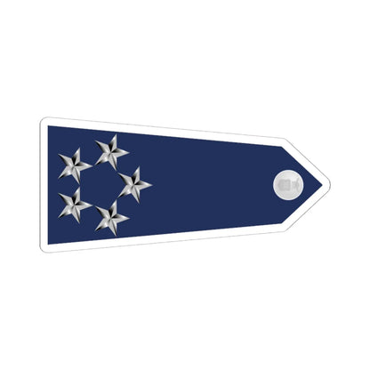 US Air Force O11 shoulderboard rotated 1949-1999 (United States) (Military Rank) STICKER Vinyl Kiss-Cut Decal 6 Inch White - The Sticker Space