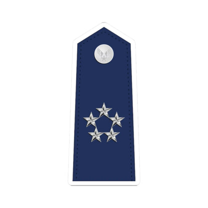 US Air Force O11 shoulderboard (United States) (Military Rank) STICKER Vinyl Kiss-Cut Decal 2 Inch White - The Sticker Space