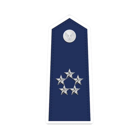 US Air Force O11 shoulderboard (United States) (Military Rank) STICKER Vinyl Kiss-Cut Decal 2 Inch White - The Sticker Space