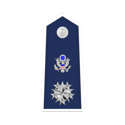 US Air Force O12 shoulderboard (United States) (Military Rank) STICKER Vinyl Kiss-Cut Decal 2 Inch White - The Sticker Space