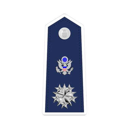 US Air Force O12 shoulderboard (United States) (Military Rank) STICKER Vinyl Kiss-Cut Decal 3 Inch White - The Sticker Space