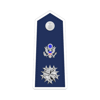 US Air Force O12 shoulderboard (United States) (Military Rank) STICKER Vinyl Kiss-Cut Decal 6 Inch White - The Sticker Space