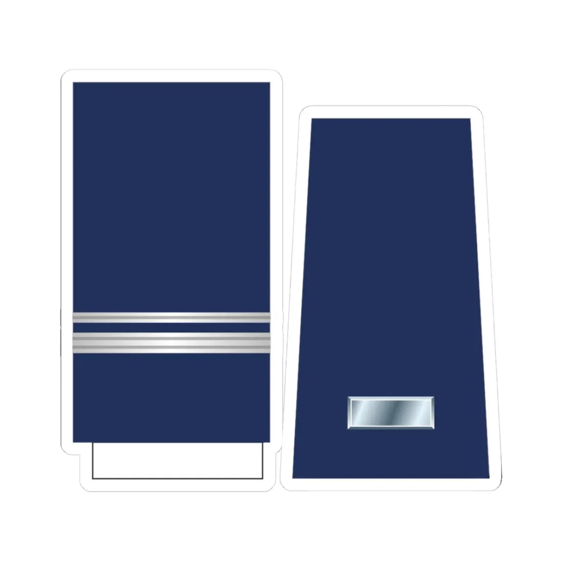 US Air Force O2 1993-1994 (United States) (Military Rank) STICKER Vinyl Kiss-Cut Decal 3 Inch White - The Sticker Space